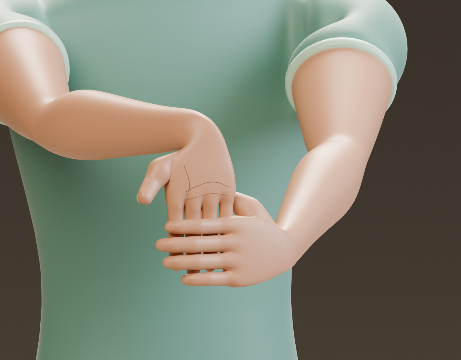 Astra wrist and hand close-up
