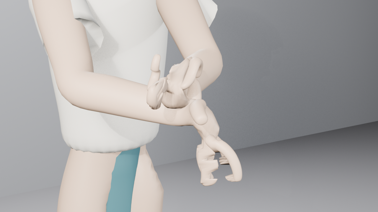 Qwen wrist and hand close-up